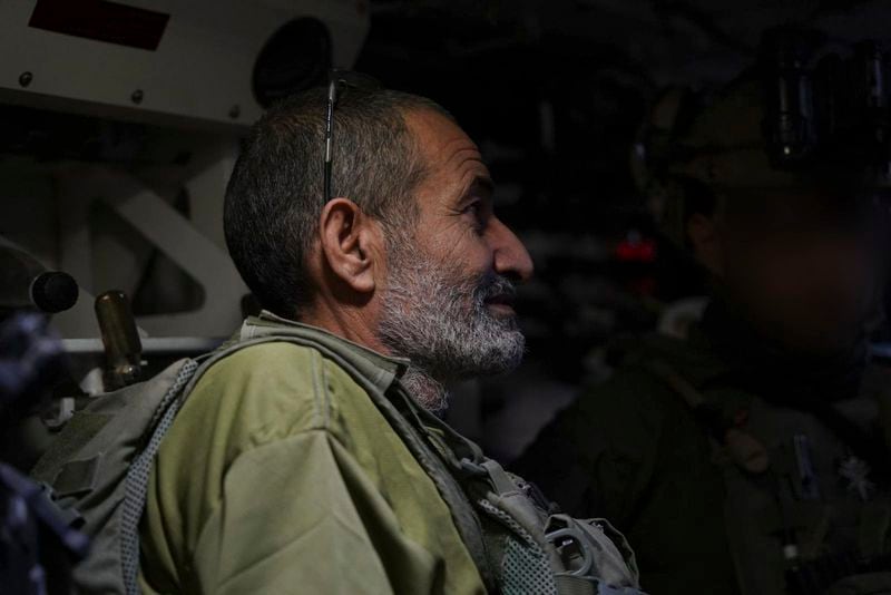 In this photo released by Israeli Defense Forces on Tuesday, Aug. 27, 2024, Qaid Farhan Alkadi is transported during the rescue operation. (Israeli Defense Forces via AP)