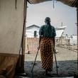 FILE - A 42-year-old mother of four who was raped in the Bulengo displacement camp where she had fled war in eastern Congo poses for a photograph Aug. 23, 2023. (AP Photo/Moses Sawasawa, File)