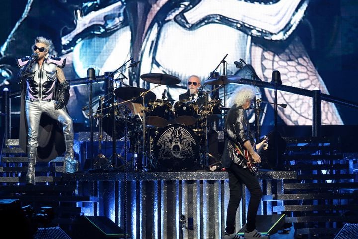 Queen + Adam Lambert rocked sold out State Farm Arena on Monday, October 23, 2023.
Robb Cohen for the Atlanta Journal-Constitution