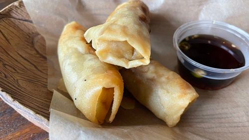The lumpia at Estrellita have a savory richness, as well as a satisfying crunch. Angela Hansberger for The Atlanta Journal-Constitution