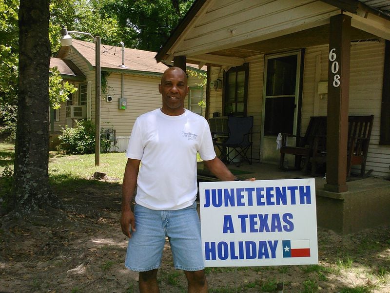 John Jones, who was born in Texas and now lives in Georgia, says Juneteenth will have special meaning this year because of the protests that are focusing on ending racism and police brutality. 