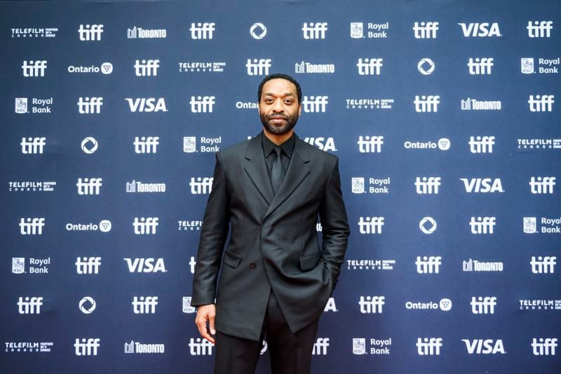 Chiwetel Ejiofor attends the premiere of "The Life of Chuck" during the Toronto International Film Festival, Friday, Sept. 6, 2024, in Toronto. (Christopher Katsarov/The Canadian Press via AP)