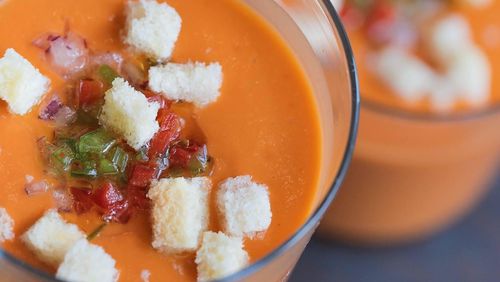 Bulla Gastrobar's Andalusian gazpacho is silky, tangy and refreshing. Courtesy of Bulla Gastrobar