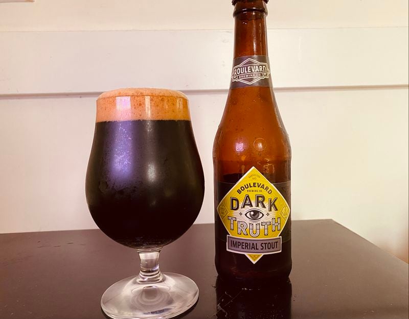 Boulevard Brewing's Dark Truth imperial stout is complex, with pronounced bitterness and notes of rich, dark chocolate. Bob Townsend for The Atlanta Journal-Constitution