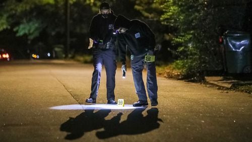 Atlanta police investigated a death along Woodland Avenue on April 13.