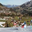 FILE - Switzerland's Gino Caviezel competes during an alpine ski, men's World Cup giant slalom, in Adelboden, Switzerland, Saturday, Jan. 6, 2018. (AP Photo/Shin Tanaka, File)