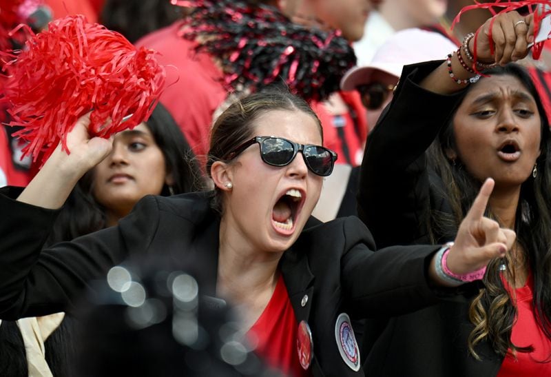 Georgia fans during Saturday's 31-13 win over Auburn.