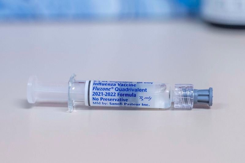  An Influenza vaccine at Conyers Pediatrics in Conyers. (Alyssa Pointer/The Atlanta Journal-Constitution)
