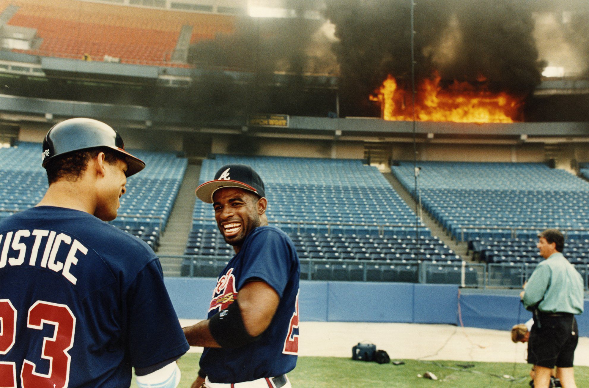 This Day in Braves History: Atlanta trades Deion Sanders to the Reds -  Battery Power