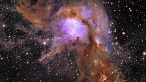 This image provided by European Space Agency on Thursday, May 23, 2024, shows Euclid’s new image of star-forming region Messier 78. The European Space Agency released the photos from the Euclid observatory on Thursday. They were taken following the telescope's launch from Cape Canaveral, Florida, last year, as a warm-up act to the real job now under way: surveying the so-called dark universe. (European Space Agency via AP)