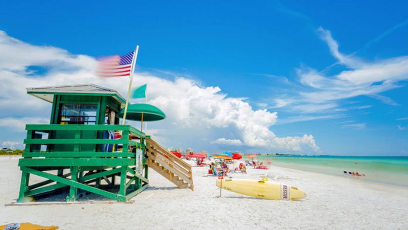 The beach at Siesta Key, Florida, will be among venues that will reopen Monday after the commissioners in Sarasota County approved limited use.