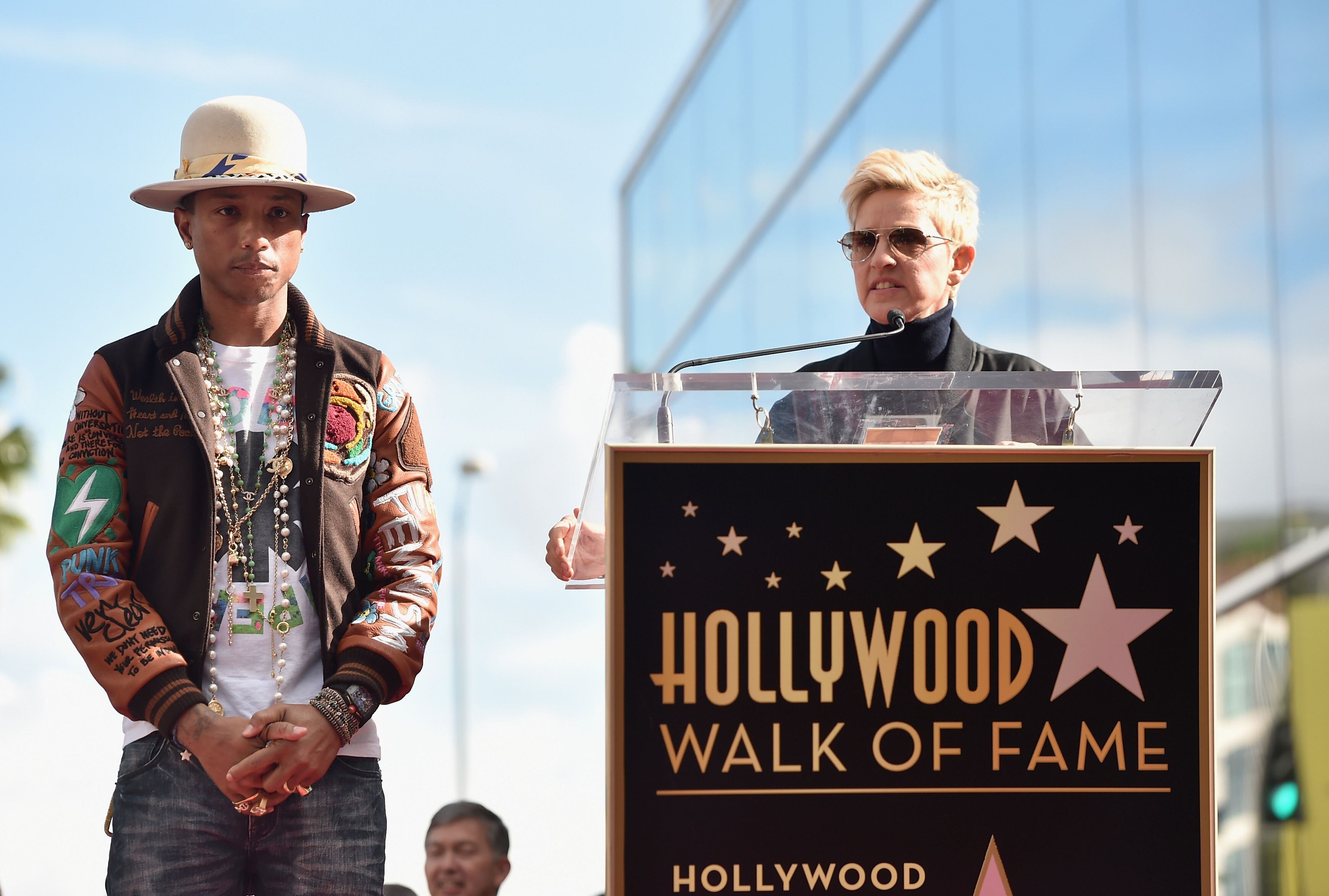 Los Angeles, CA, USA. 4th Dec, 2014. Pharrell Williams, Family at the  induction ceremony for Star on the Hollywood Walk of Fame for Pharrell,  Hollywood Boulevard, Los Angeles, CA December 4, 2014.