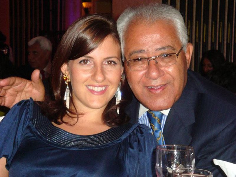 Stephanie Nadi Olson and her father, Ramadan Nadi, have a close bond. Fueled by lessons of equality and justice from her father, Nadi Olson has created a business that seeks to uplift employees from underserved groups. (Courtesy of Stephanie Nadi Olson)