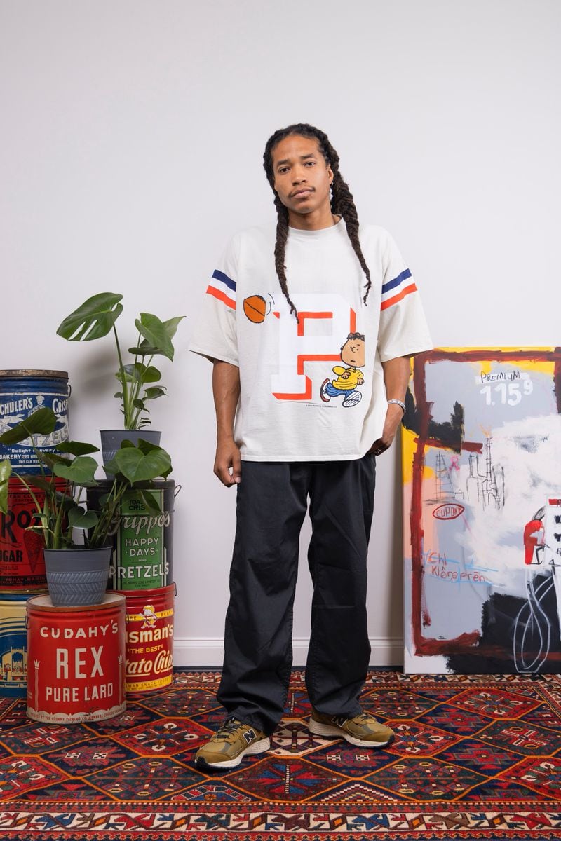 A model poses in new seasonal apparel from Atlanta-based Vintage Heavy.