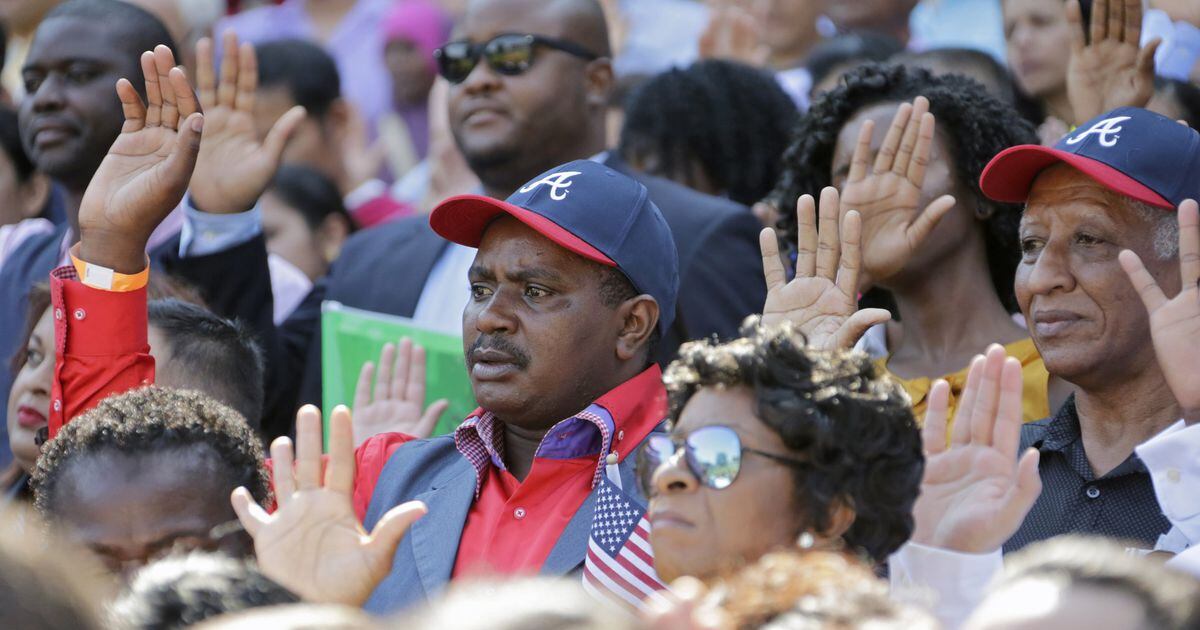 Nine new citizens sworn in at Blue Jays game