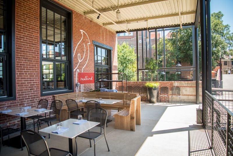 Redbird patio and entrance at the Westside Provisions District. Photo credit- Mia Yakel.