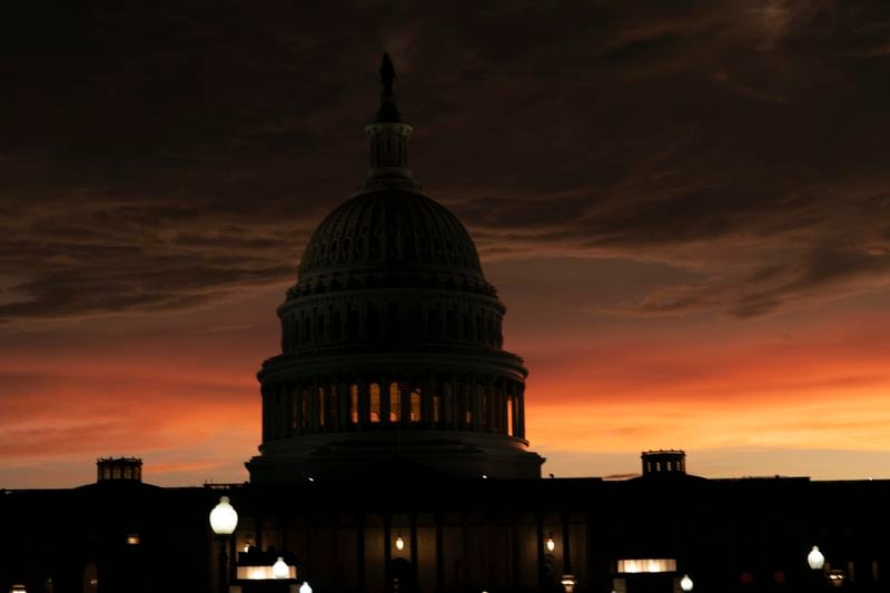 The U.S. Capitol is seen at sunset in Washington, Wednesday, July 10, 2024. ( AP Photo/Jose Luis Magana)
