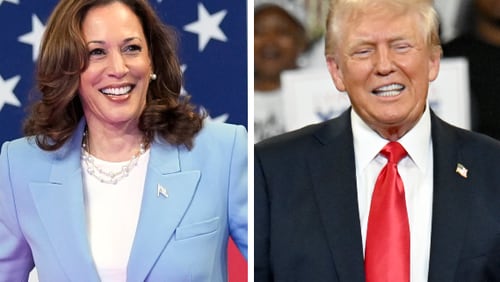 A poll of likely voters conducted for AARP shows support in Georgia for Vice President Kamala Harris at 44% and former President Donald Trump at 46%. The margin of error was 4 percentage points.