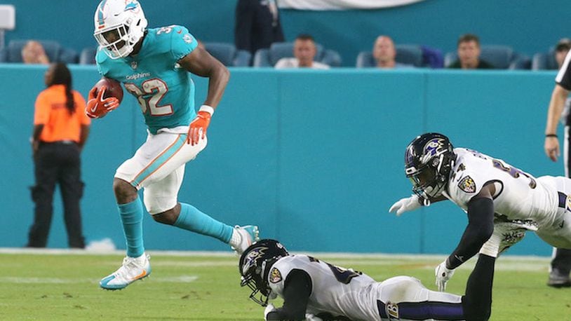 Miami's Kenyan Drake had the best single-game performance by a RB