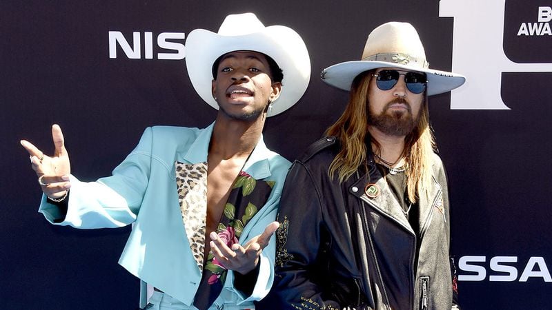 Lil Nas X and Billy Ray Cyrus attend the 2019 BET Awards on June 23, 2019 in Los Angeles.