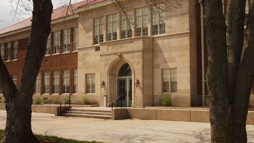 Monroe School stands ready to open as the Brown v. Board of Education National Historic Site Friday, March 26, 2004, in Topeka, Kan. Judges and legal scholars see school finance cases in Kansas and other states as an attempt to expand the 50-year-old Brown v. Board of Education decision, which concerned whether black students should be forced to attend segregated schools like Monroe. (AP Photo/Orlin Wagner)