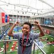 Chick-fil-A Peach Bowl Field at the College Football Hall of Fame offers the thrill of victory for pigskin lovers of all ages. 
(Courtesy of the College Football Hall of Fame)