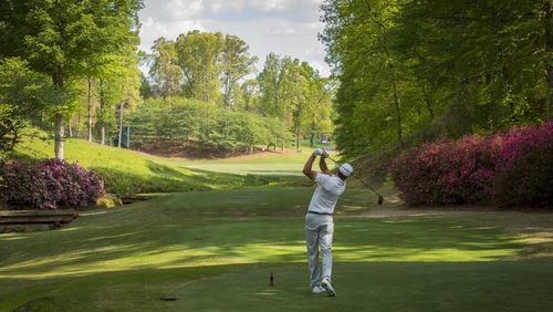 Atop the Mitsubishi Electric Classic leaderboard Friday, Bob Tway enjoyed a terrific view at TPC Sugarloaf. (Michael Heape Photography)