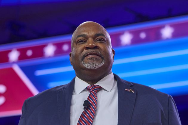 North Carolina Lt. Gov. Mark Robinson, the Republican nominee for governor, at the 2024 Conservative Political Action Conference. (Dominic Gwinn/Zuma Press Wire/TNS)