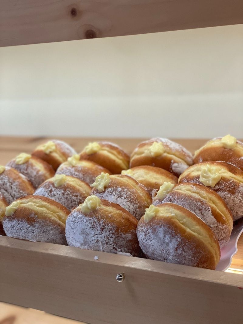 Grand Polish Bakery's pączki are doughnuts filled with Bavarian cream. (Courtesy of Grand Polish Bakery)