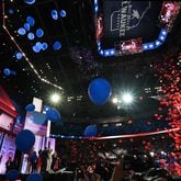 Balloons fall on the crowd after Republican presidential candidate Donald Trump delivered his speech accepting the party's nomination on the final day of 2024 Republican National Convention. Georgia GOP Chairman Josh McKoon said on the "Politically Georgia" podcast that Trump’s speech bolstered party confidence and presented issues voters care about most. (Hyosub Shin / AJC)