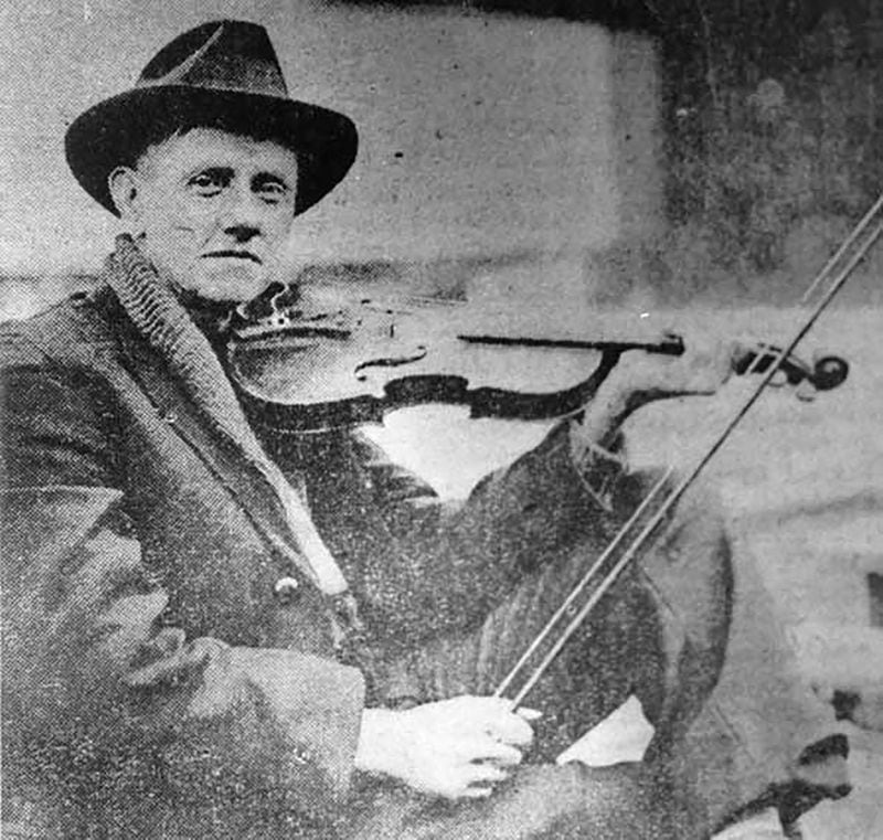 Fiddlin’ John Carson, circa 1924, Carson's 1923 recording of “Little Log Cabin in the Lane” and “The Old Hen Cackled" became the first hit record in the genre now known as country music, according to music historian Robert Oermann. (Wilbur Smith)