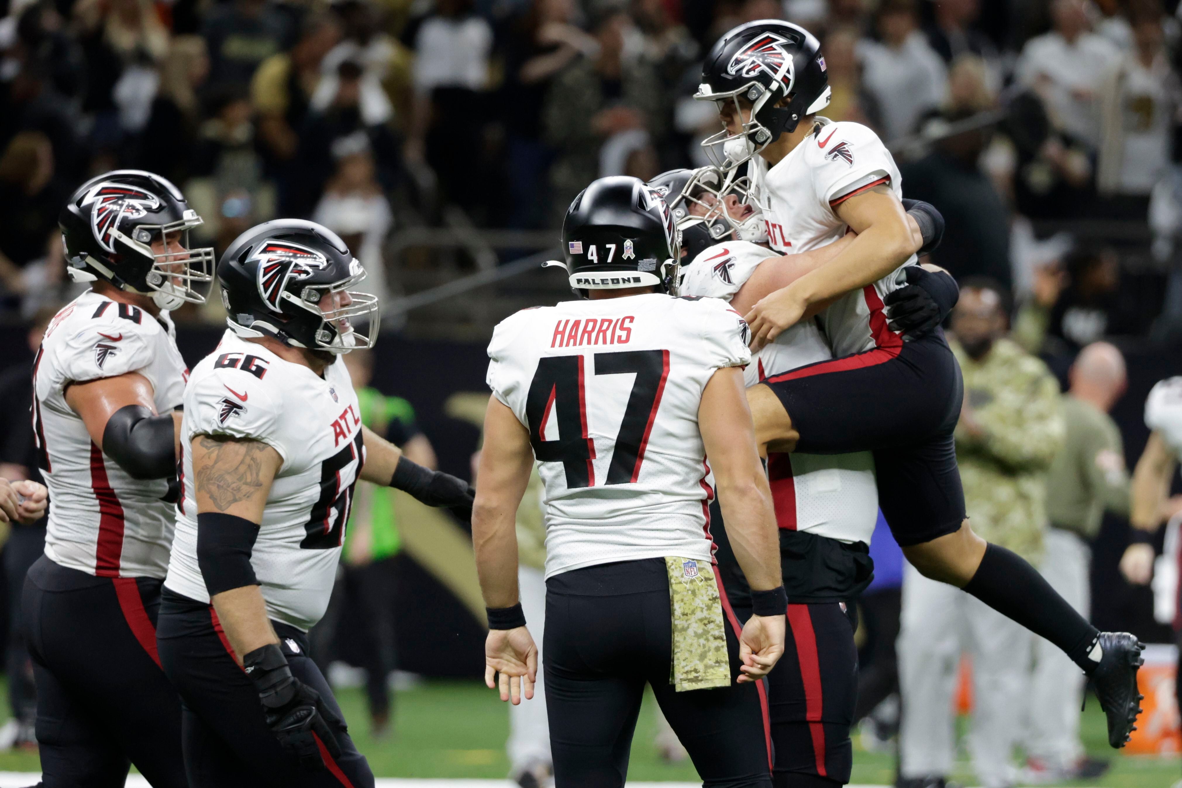 Ryan passes for 343 yards, 2 TDs as Falcons top Saints 27-25