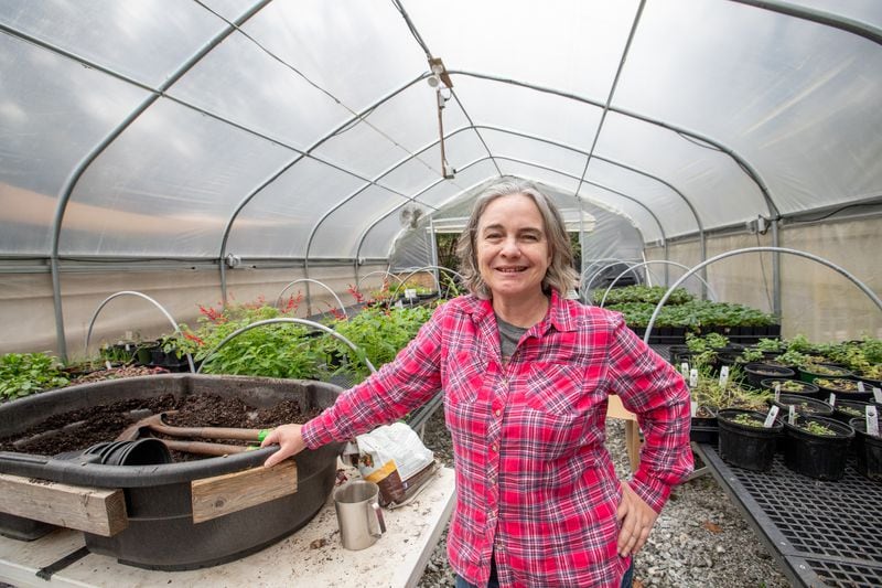 In 2005 Stephanie Van Parys became executive director at the Wylde Center. During the pandemic plant sales at the gardens more than doubled, growing from $90,000 to $215,000, as more people began digging in their yards. Van Parys has helped the gardens expand to accommodate that growing demand. (Jenni Girtman for Atlanta Journal-Constitution)