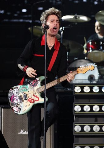 Green Day brought their Saviors Tour to Truist Park on Wednesday, August 28, 2024. Opening acts were Smashing Pumpkins, Rancid, The Linda Lindas and Paradox.. 
Robb Cohen for the Atlanta Journal-Constitution