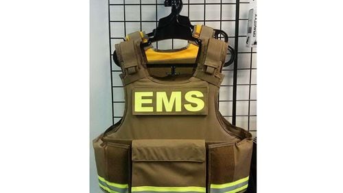 Milton is applying for an $19,152 grant to buy 18 sets of bullet-resistant vests, such as this one, and helmets for firefighters. CITY OF MILTON