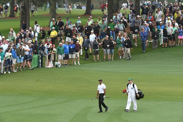 Practice round for the Masters