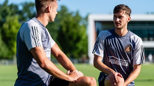 Atlanta United midfielder Alexey Miranchuk #59 during a training session at Children’s Healthcare of Atlanta Training Ground in Marietta, Ga. on Tuesday, August 20, 2024. (Photo by Mitch Martin/Atlanta United)