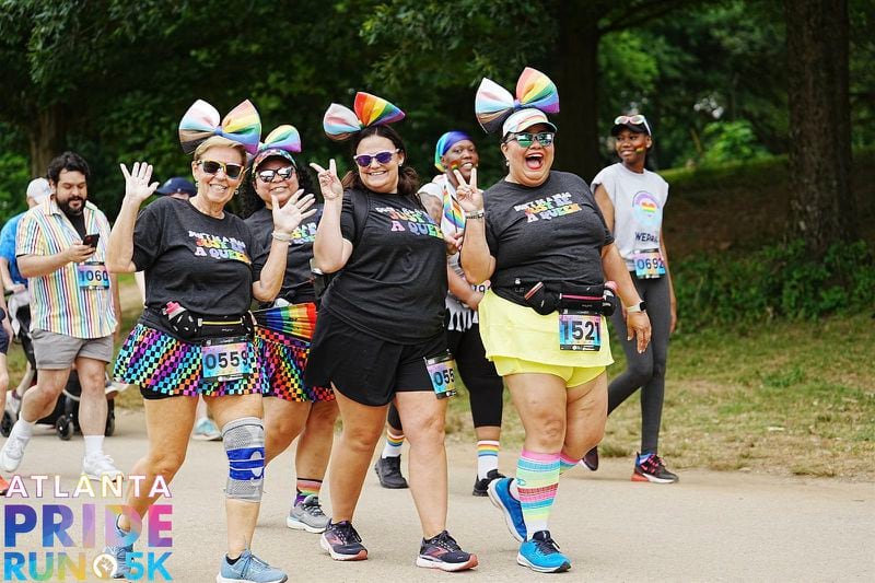 The Atlanta Pride Run includes both serious runners looking for a personal best and those who show up just to see and be seen in their community. (Courtesy of Brandon Carter)