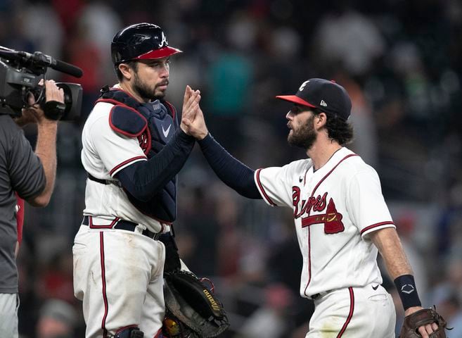 Max Fried steps up after being stepped on to help Braves clinch World  Series title National News - Bally Sports