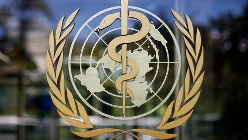 FILE - The logo of the World Health Organization is seen at the WHO headquarters in Geneva, Switzerland, June 11, 2019. A global treaty to fight pandemics like COVID is going to have to wait: After more than two years of negotiations, rich and poor countries have failed to come up with a plan for how the world might respond to the next pandemic. (AP Photo/Anja Niedringhaus, File)