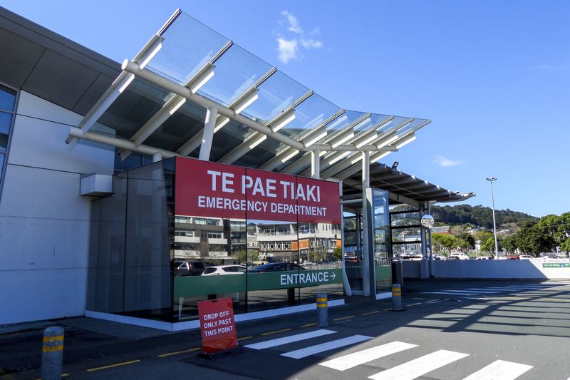 This shows the Emergency Department written in English and Maori languages at Wellington's Regional Hospital as New Zealand celebrates its annual Maori language week in Wellington, New Zealand, Wednesday, Sept. 18, 2024. (AP Photo/Charlotte GrahamMcLay)