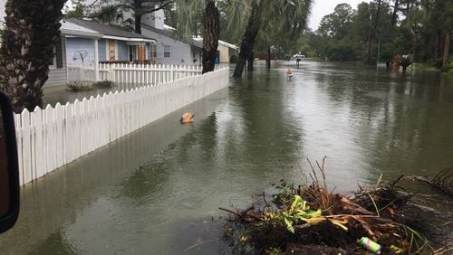 Tybee Island got swamped by Hurricane Irma. Photo: courtesy of Cheryl McDaniel