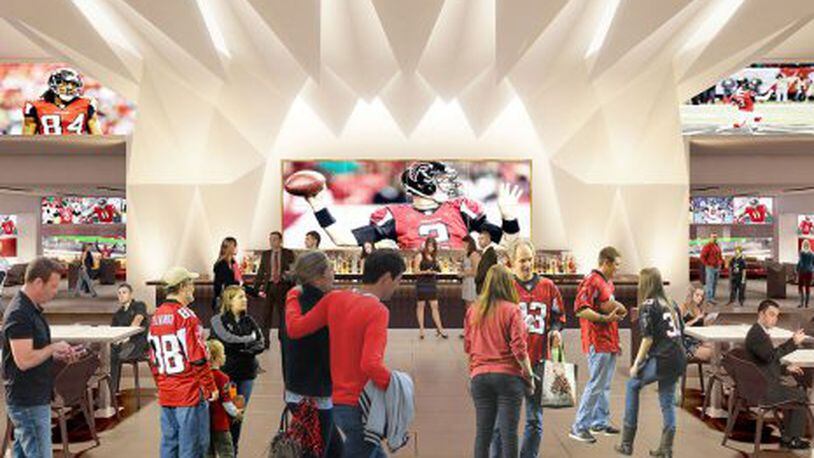 Atlanta Falcons Renditions of New Stadium Luxury Suites