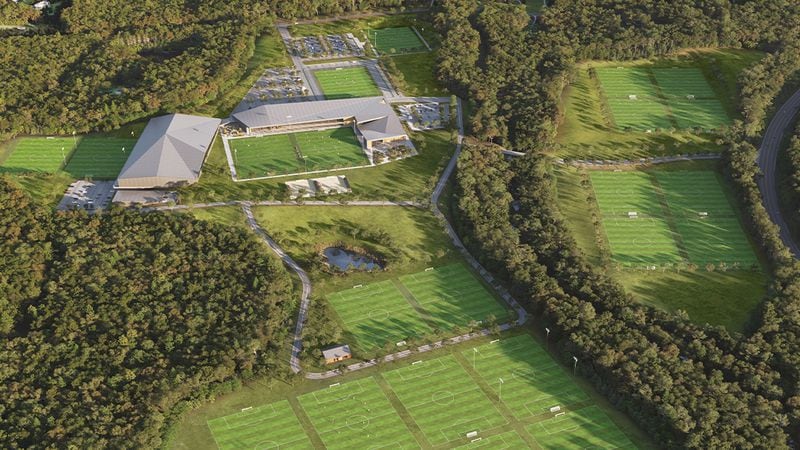 A conceptual image of the U.S. Soccer National Training Center that will be built in Fayette County.