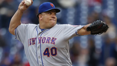 Bartolo Colon, who’ll be 44 in May, signed a one-year, $12.5 million deal with the Braves. (AP Photo/Laurence Kesterson, File)