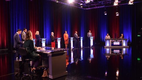 The candidates polling in the top half of the mayor's race convene at the Atlanta Press Club debate Tuesday.