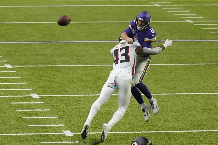 Falcons win their first game of the season, dominate Vikings 40-23