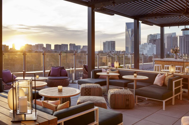 The rooftop at Spaceman in the Hyatt Centric Buckhead Atlanta hotel. / Courtesy of Spaceman