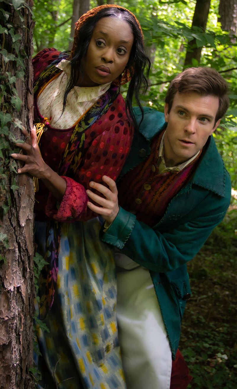 Felicia Boswell and Billy Tighe appear in the musical "Into the Woods" with City Springs Theatre.
Courtesy of Mason Wood