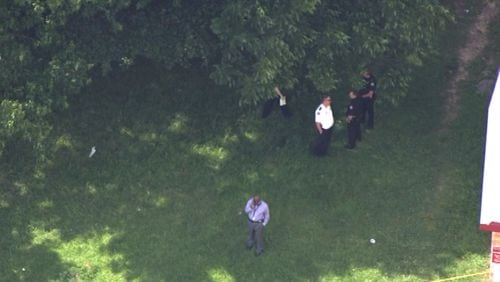 Atlanta police investigate after a body was found near Donald Lee Hollowell Parkway on Monday, June 8, 2015. (Channel 2 Action News)